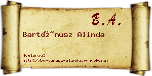 Bartánusz Alinda névjegykártya